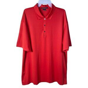 Nike Tiger Woods Platinum Golf Polo Shirt Men's Size XL 256794-639 Orange Fitdry
